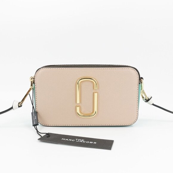 Marc Jacobs Women's Snapshot Bag in Beige Leather Flesh Brown OS